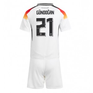 Fotbalové Dres Německo Ilkay Gundogan #21 Dětské Domácí Oblečení ME 2024 Krátký Rukáv (+ trenýrky)